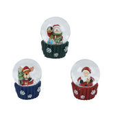 Decoris Polyresin Snowglobe 6cm (3 Assorted)